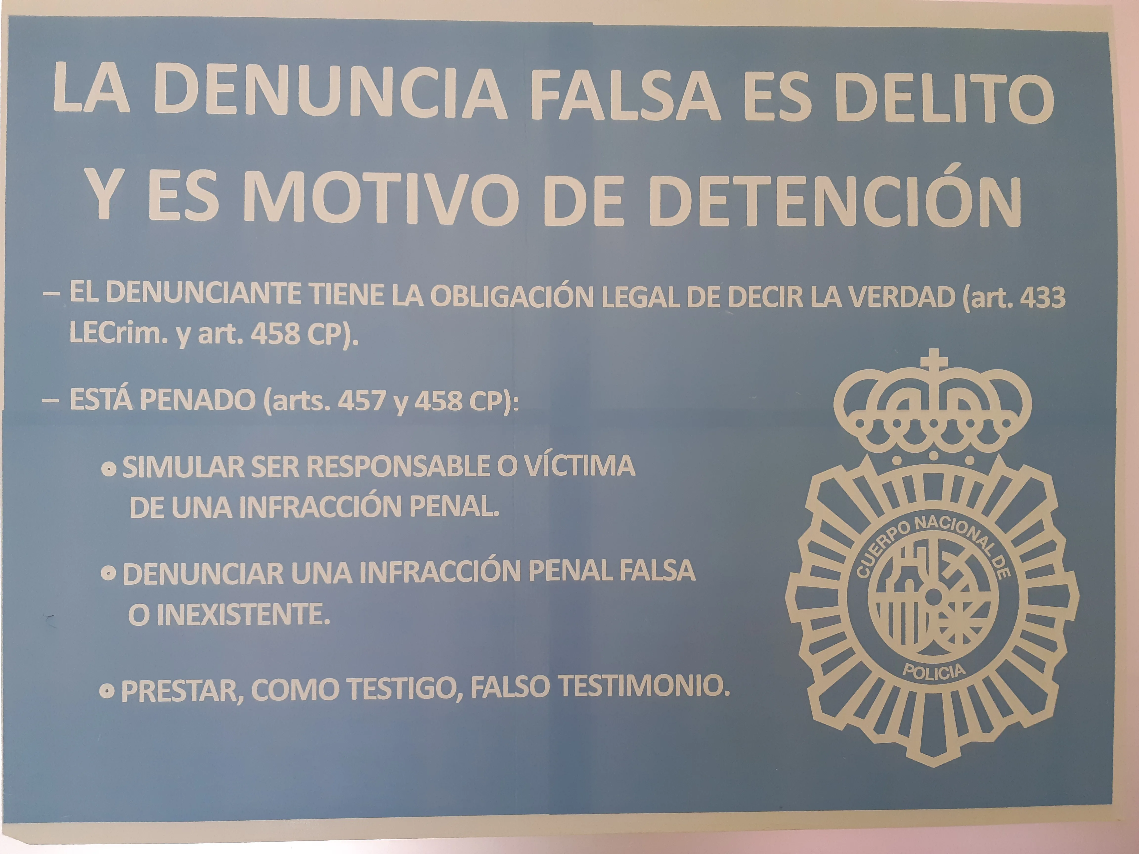 Policía Nacional de Miranda de Ebro, detiene a una mujer por simular el robo de un teléfono móvil