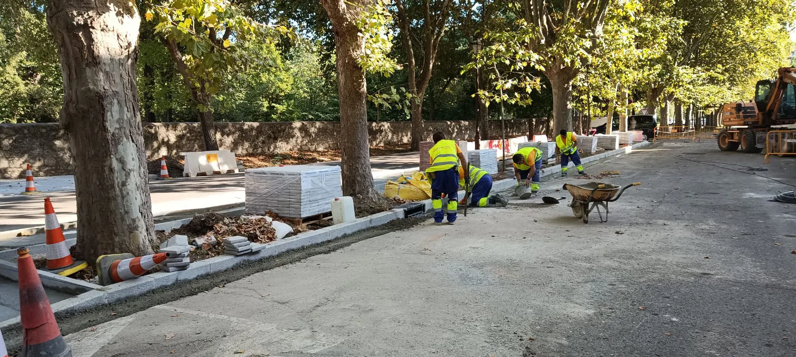 Nuevas paradas de autobús accesibles en el Paseo de los Comendadores