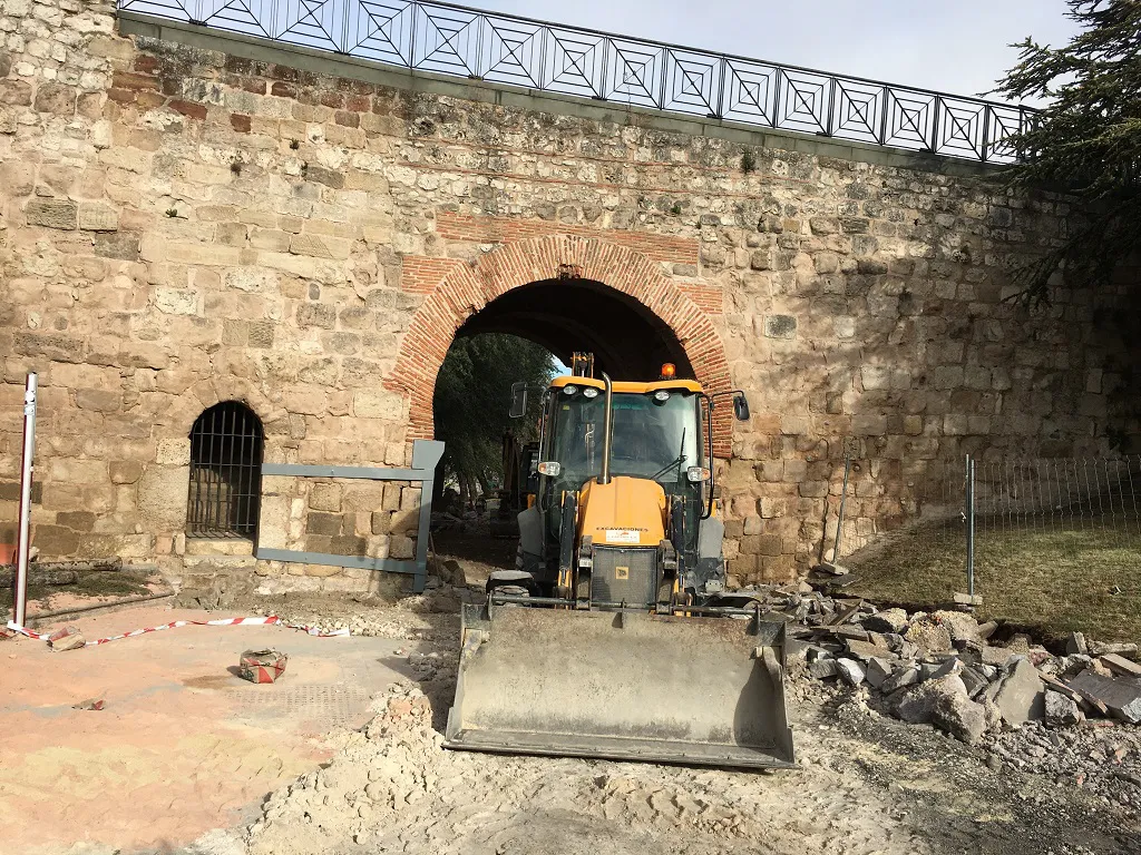 Las obras del Arco de San Martín se prolongarán hasta abril