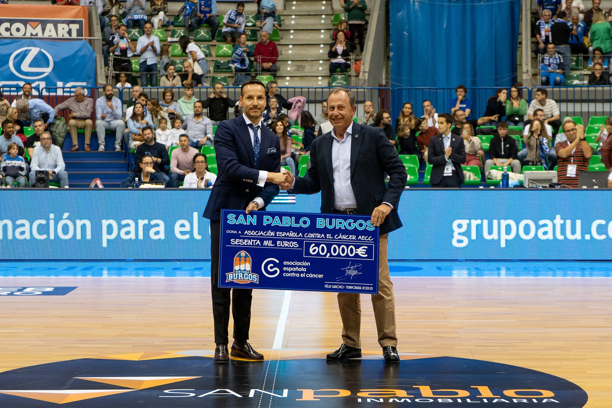 60.000&euro; recaudados para la donación a la AECC en Burgos