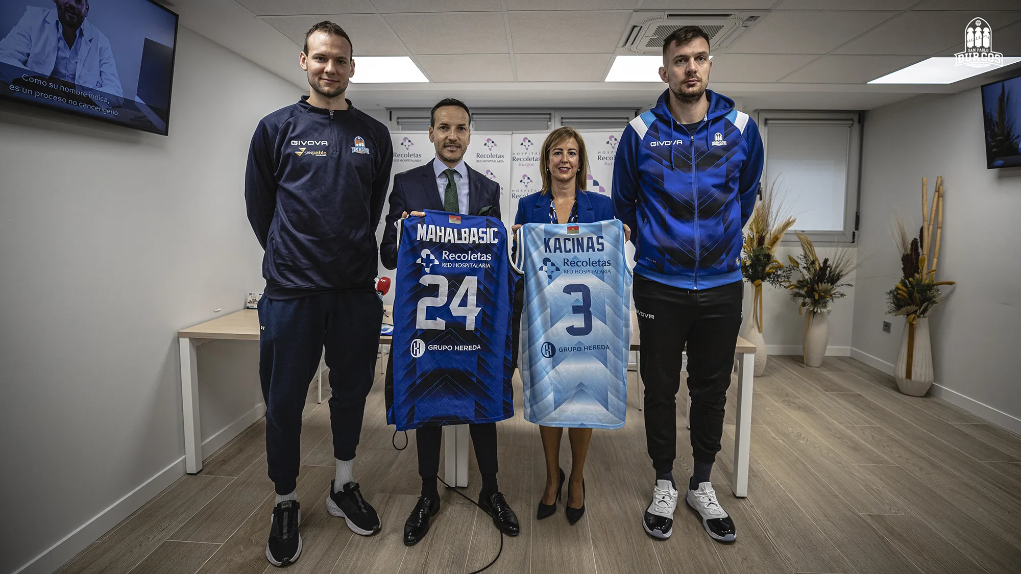 Baloncesto Burgos: Rasid Mahalbasic y Mindaugas Kacinas, presentados como nuevos jugadores del San Pablo