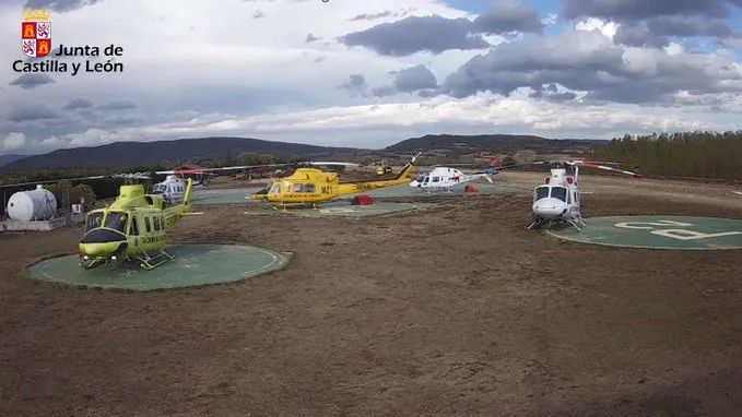 Las fuertes rachas de viento obligan a retirarse a los medios aéreos enviados a Valle de Mena