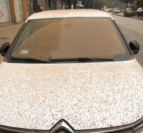 Aviso por intrusión de polvo sahariano y empeoramiento de la calidad del aire en Burgos