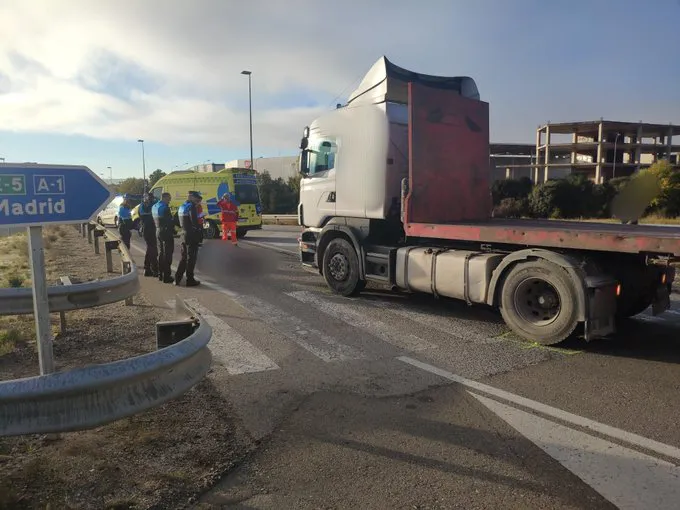 Fallece una mujer de 70 años al ser atropellada por un camión en Burgos