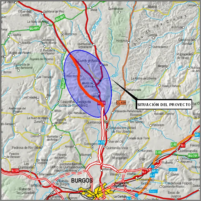Mitma licita por 126,9 millones de euros las obras de un nuevo tramo de la autovía A-73 entre Quintanaortuño y Montorio