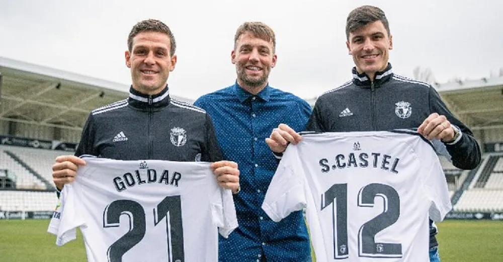 Goldar y Castel cierran el mercado de invierno en el Burgos CF