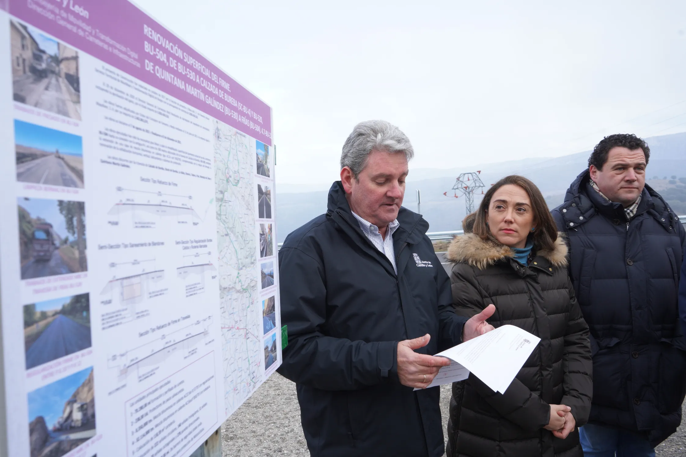 Finalizan las obras de conservación en las carreteras BU-504 y BU-520