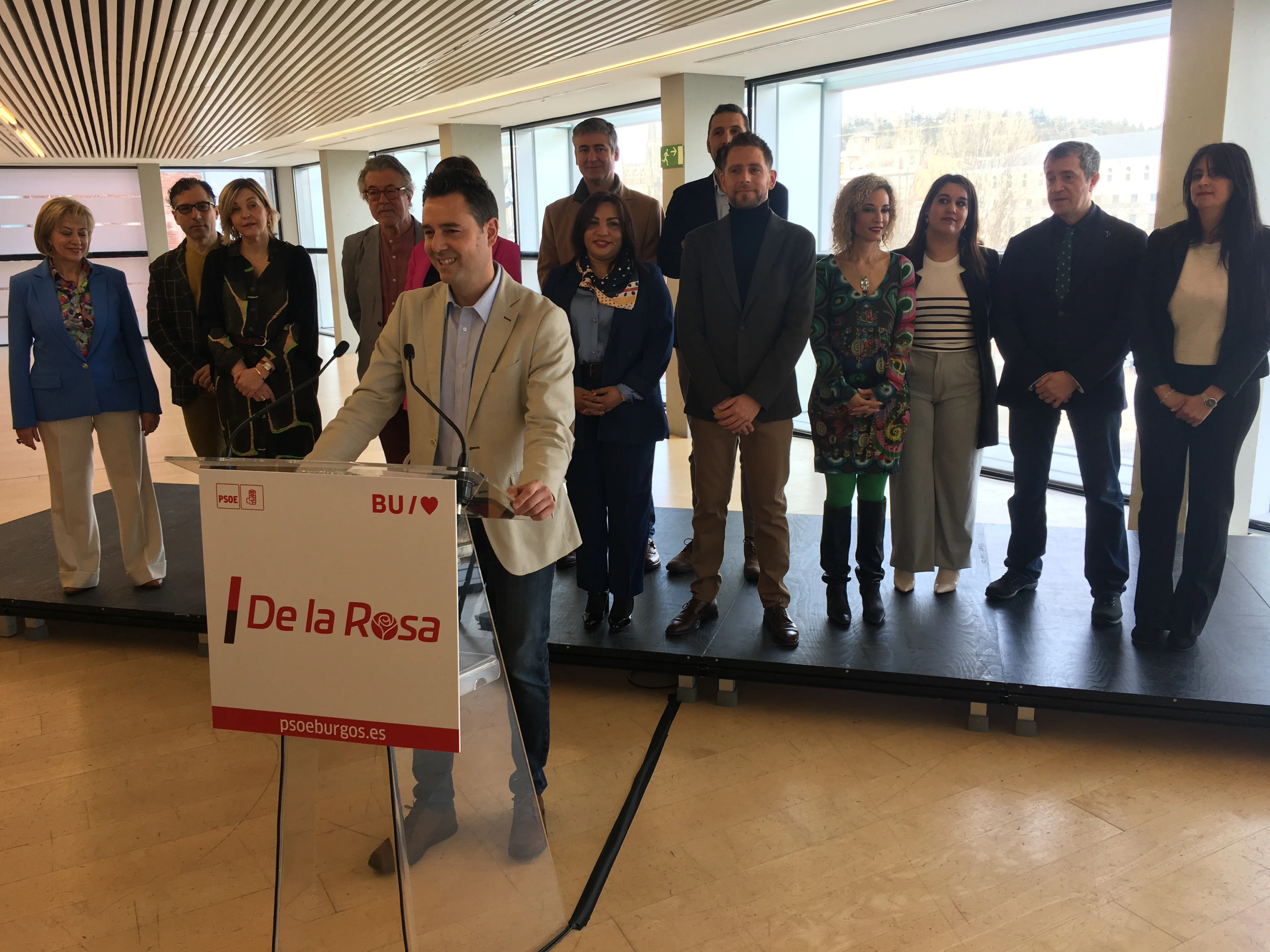 Los socialistas presentan a sus candidatos al Ayuntamiento de Burgos convencidos de conseguir la mayoría