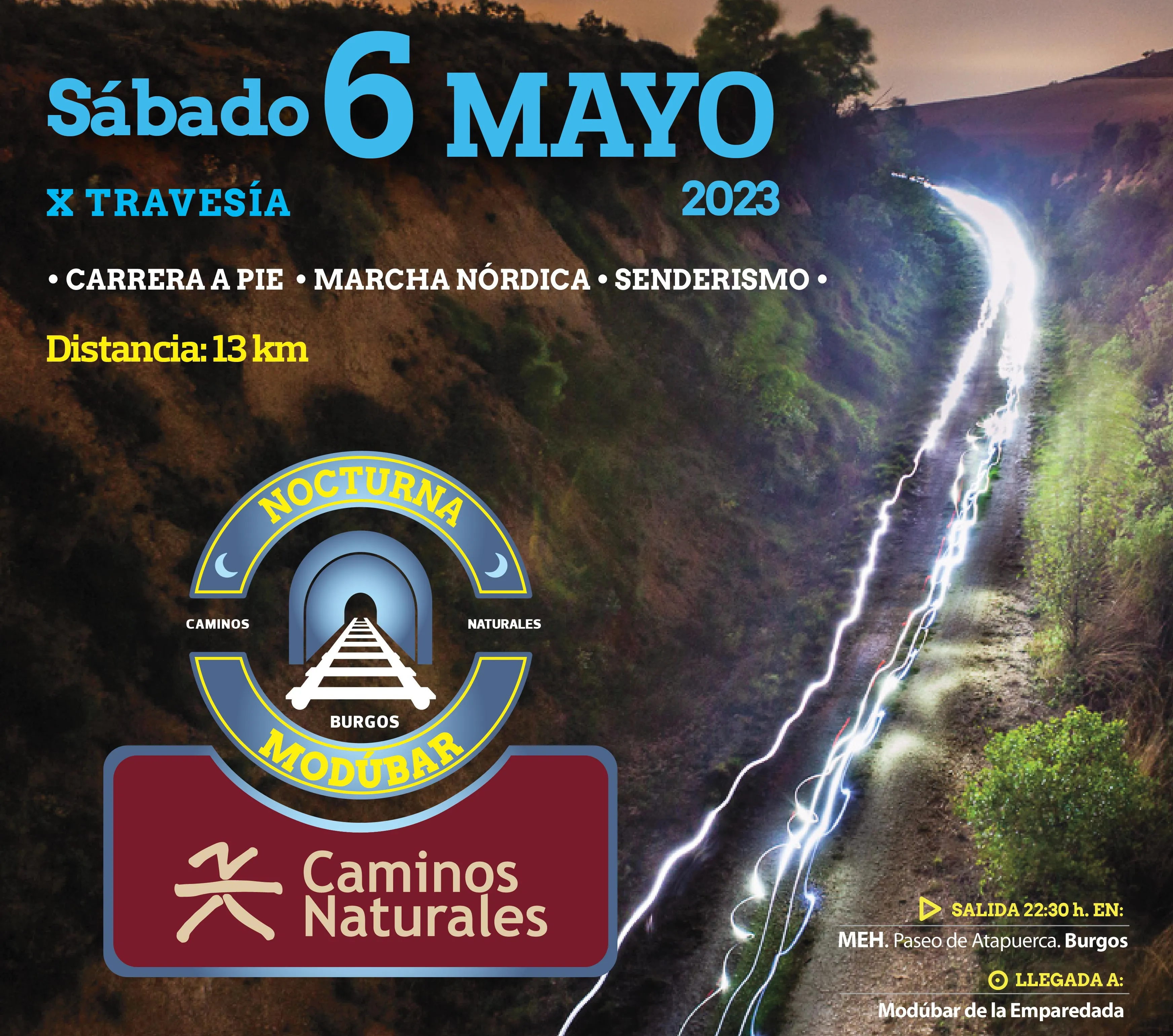 La X Nocturna de Modúbar - Caminos Naturales abre las inscripciones