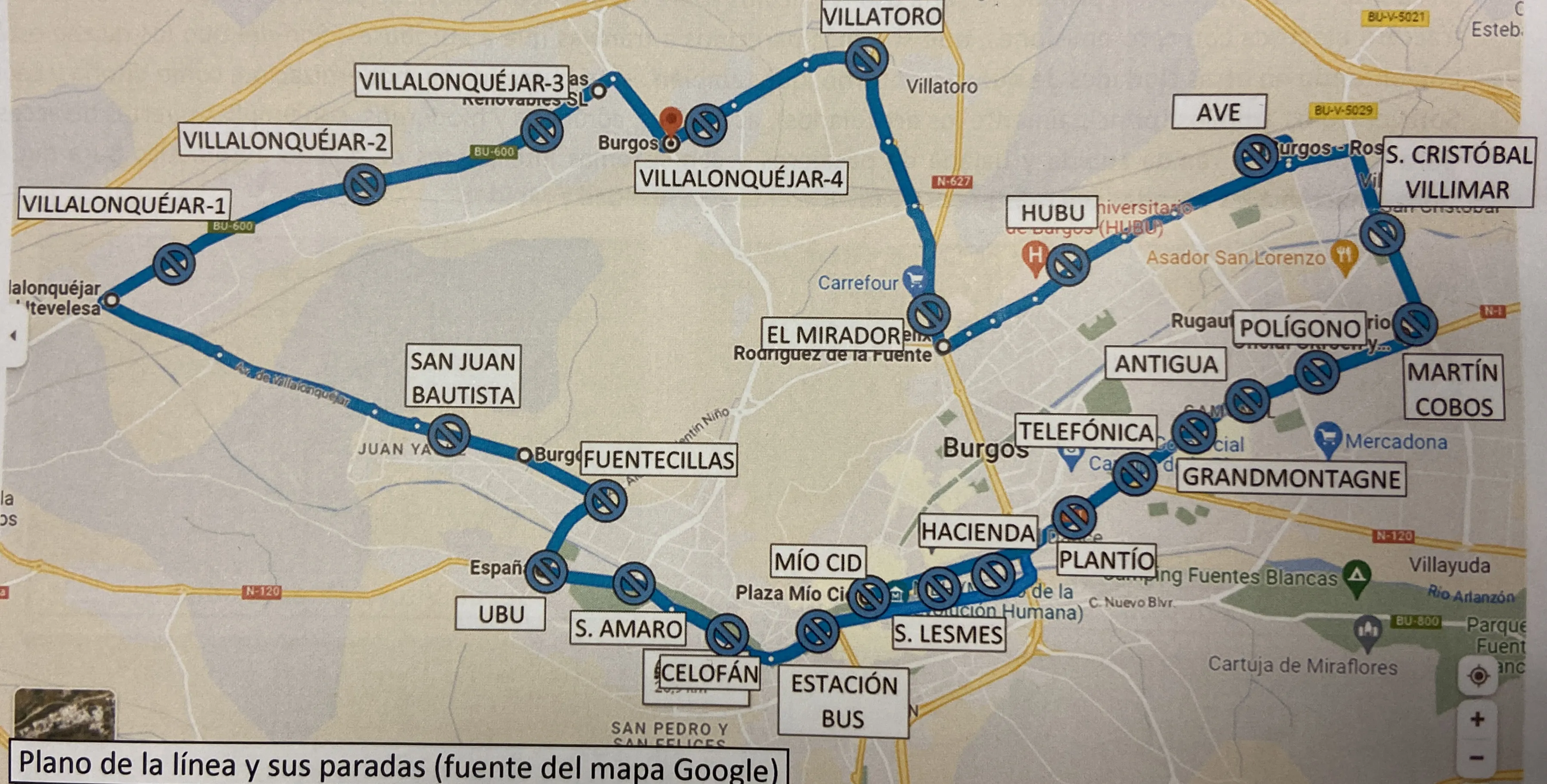 Vía Burgalesa propone una nueva línea de autobús urbano