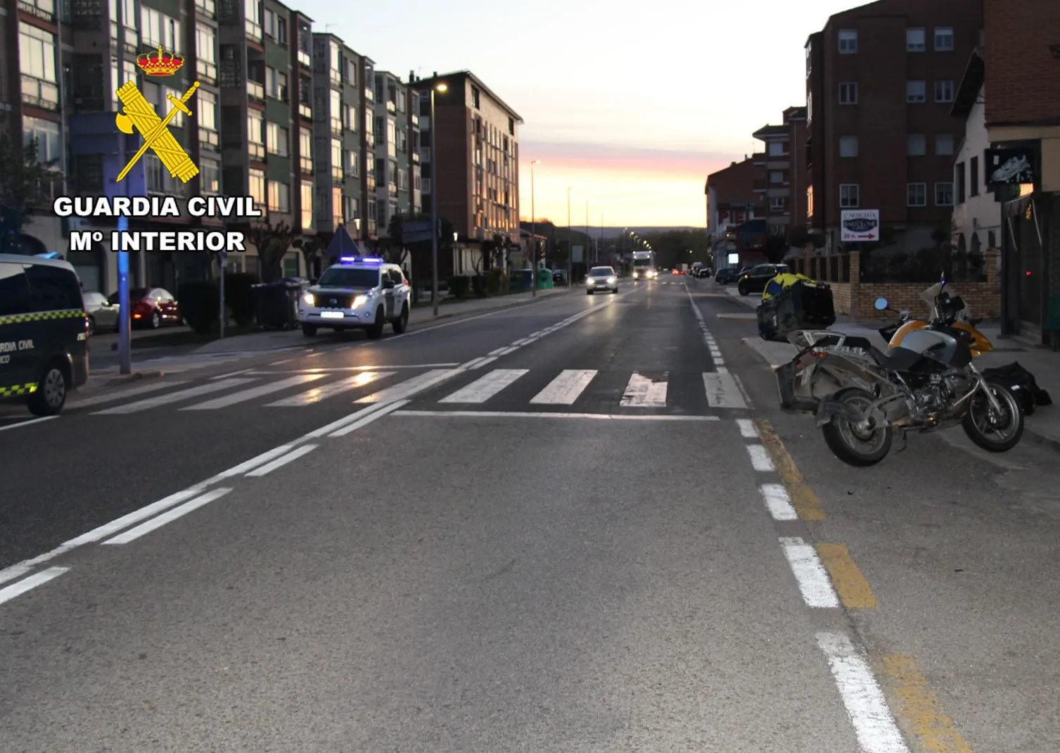 Investigado un motorista por conducir con pérdida de vigencia del carné y abandono del lugar del accidente