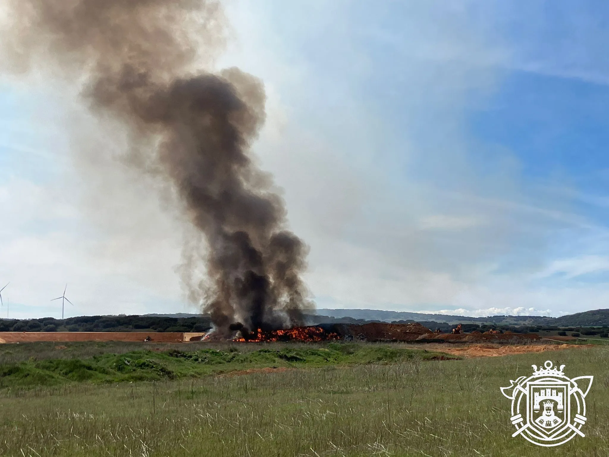 Se incendia el vertedero de Abajas
