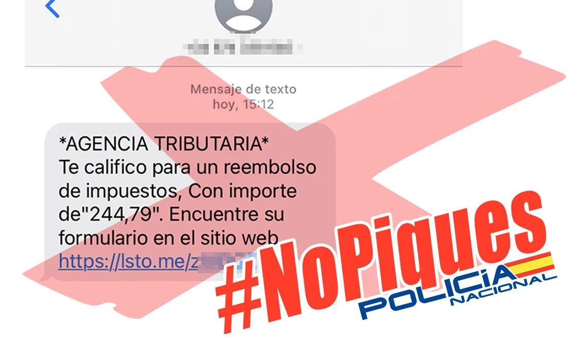 Alertan de una estafa mediante supuestos mensajes de reembolsos de Renta