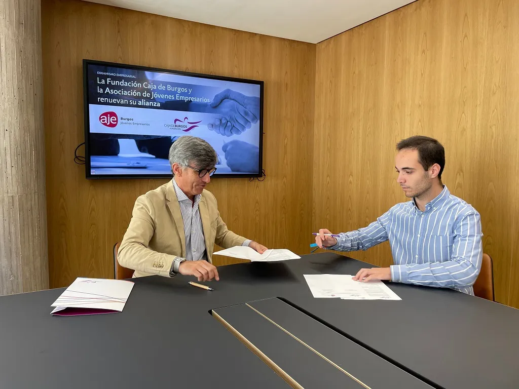 La Fundación Caja de Burgos y la Asociación de Jóvenes Empresarios de Burgos renuevan su acuerdo de colaboración