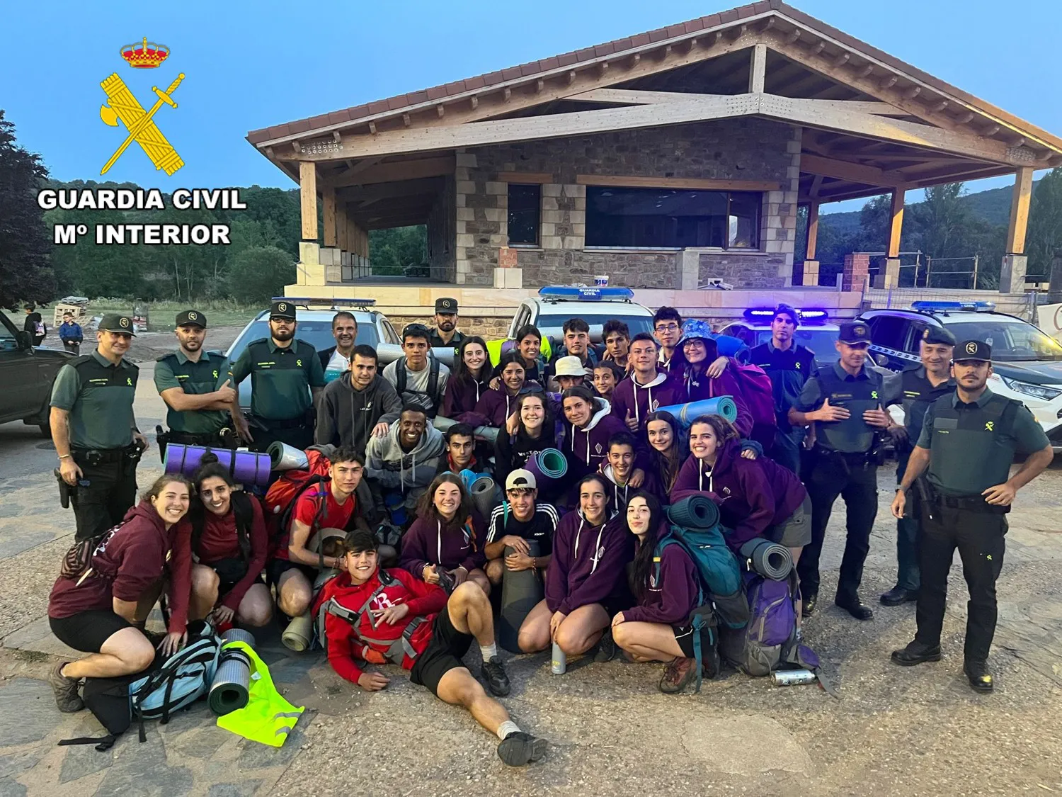 La Guardia Civil auxilia a un grupo de jóvenes excursionistas desorientados en La Demanda