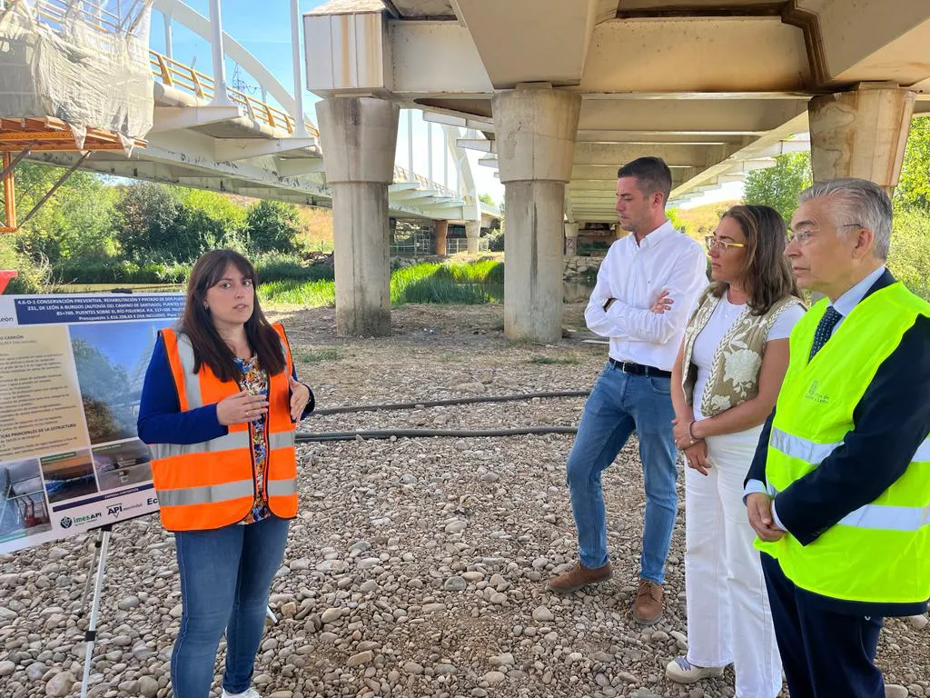 La Junta invierte más de 1,6 millones de euros en los trabajos de conservación de cuatro viaductos de la autovía A-231 que une León y Burgos