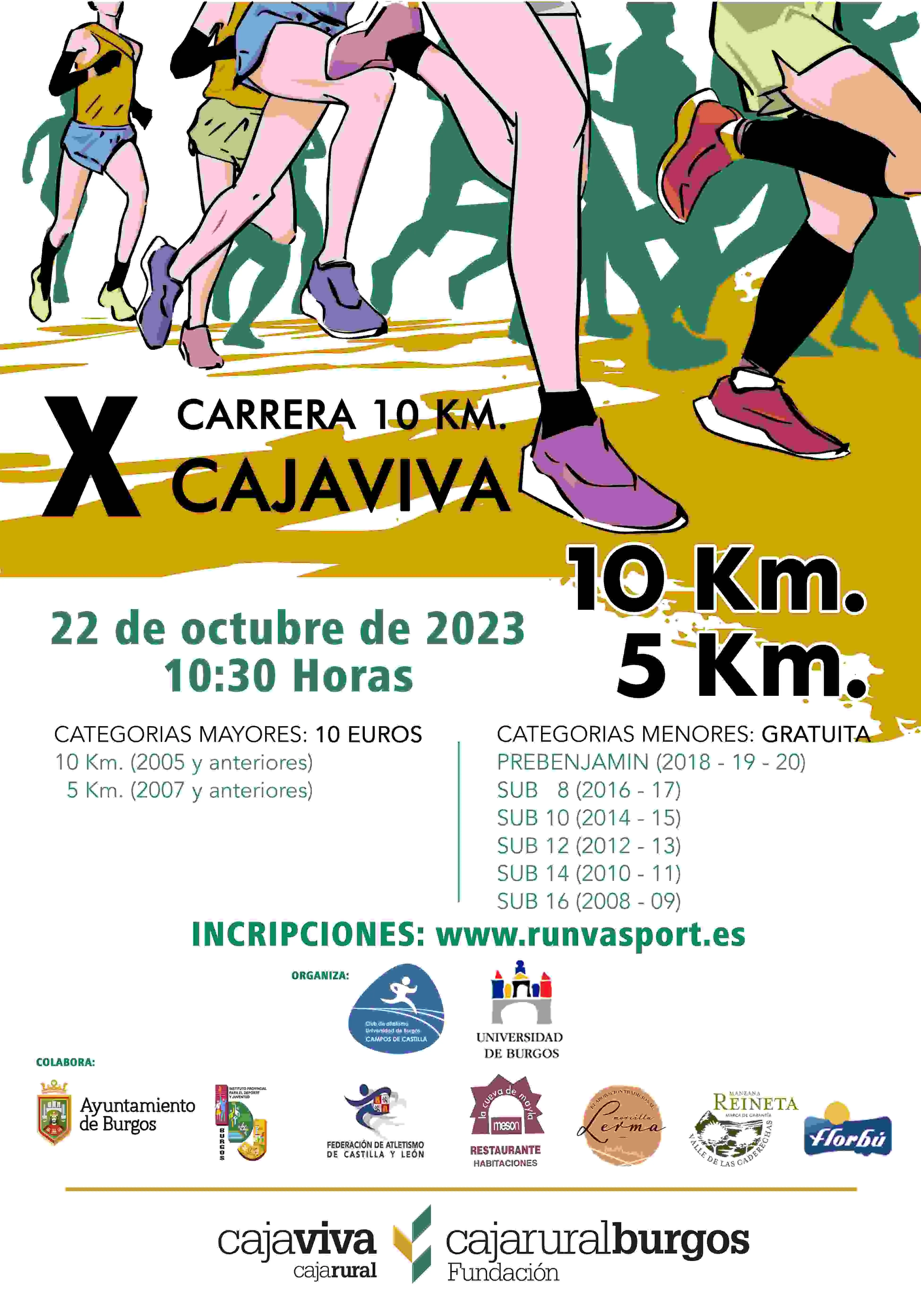 Vuelve la 10 KM Cajaviva en su décima edición