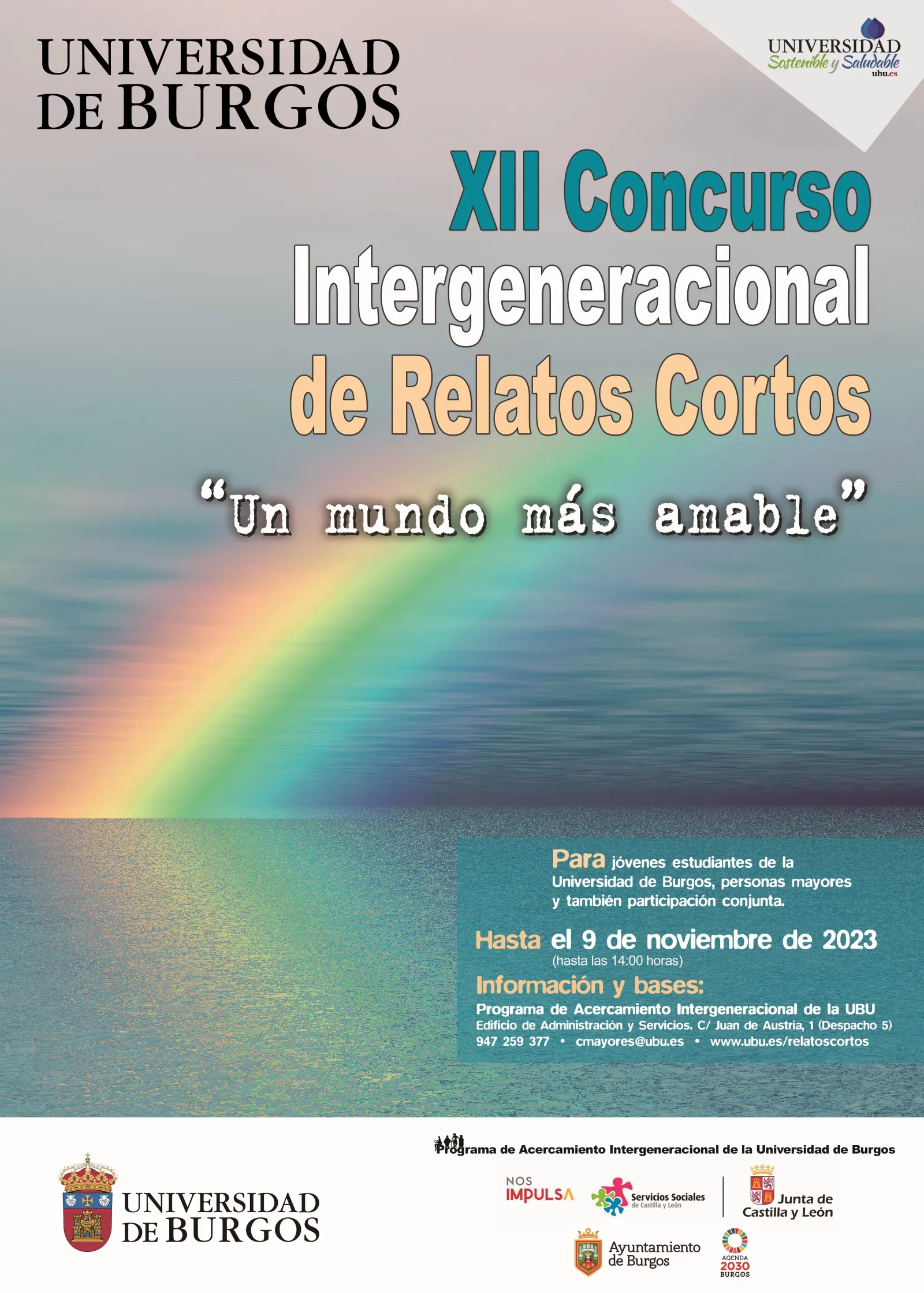 XII Concurso Intergeneracional de Relatos Cortos Un mundo más amable