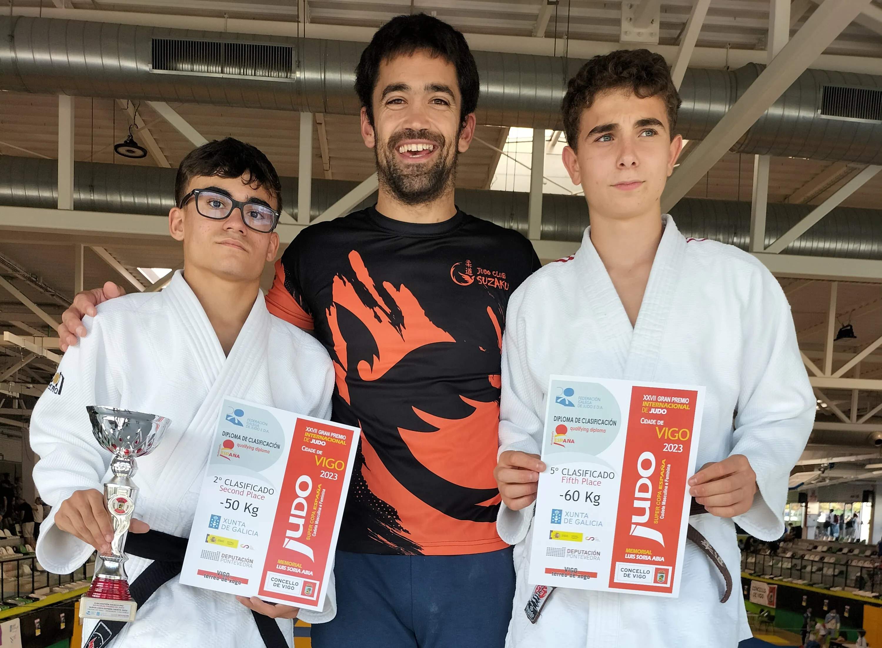 Burgos obtiene una plata y un quinto puesto en la Súper Copa Cadete de judo en Vigo