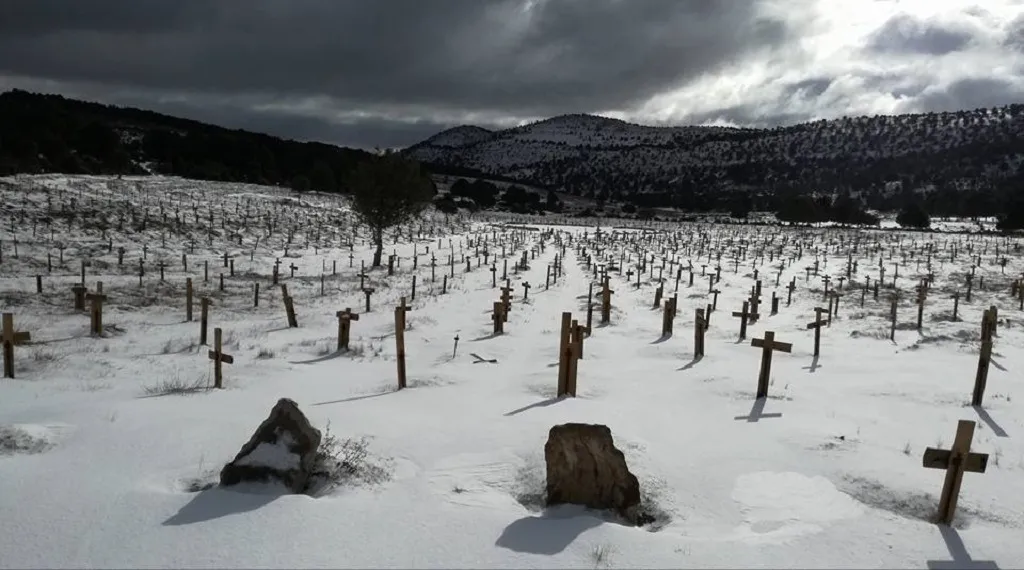 Burgos recreará el campo de prisioneros de El bueno, el feo y el malo con madera quemada en el incendio de 2022