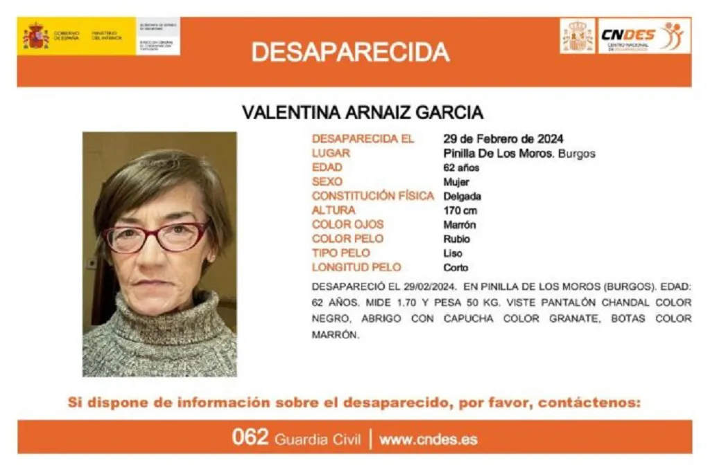 Continúa la búsqueda de la mujer desaparecida en Pinilla de los Moros