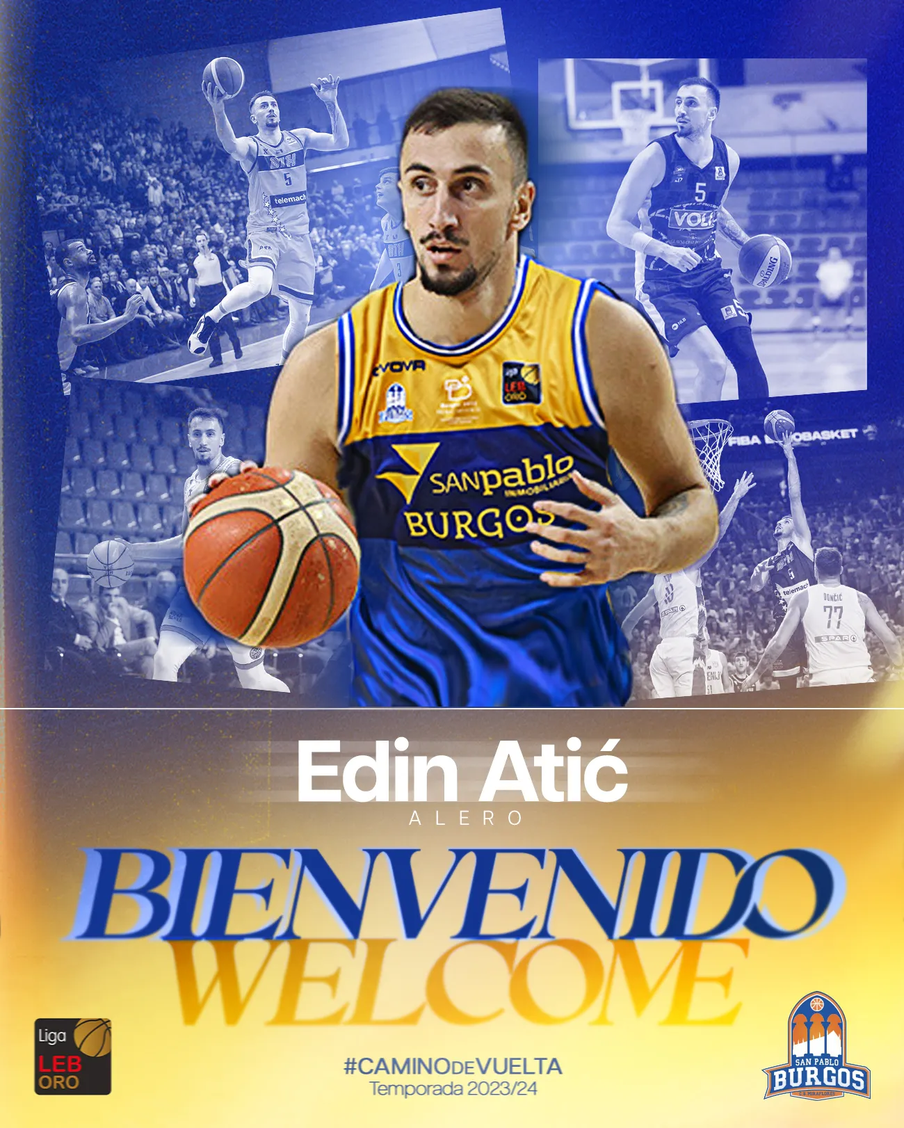 Baloncesto Burgos: El alero Edin Atic se suma a la rotación burgalesa