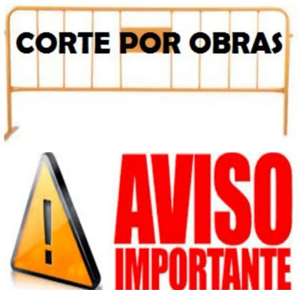 Corte de tráfico en la calle Lavadores