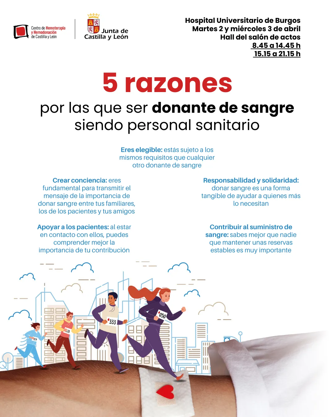Maratón de donación de sangre en el Hospital Universitario de Burgos