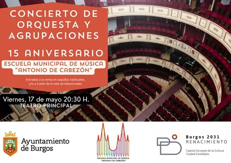 La orquesta de la Escuela Municipal de Música de Burgos celebra un concierto este viernes por su 15 aniversario