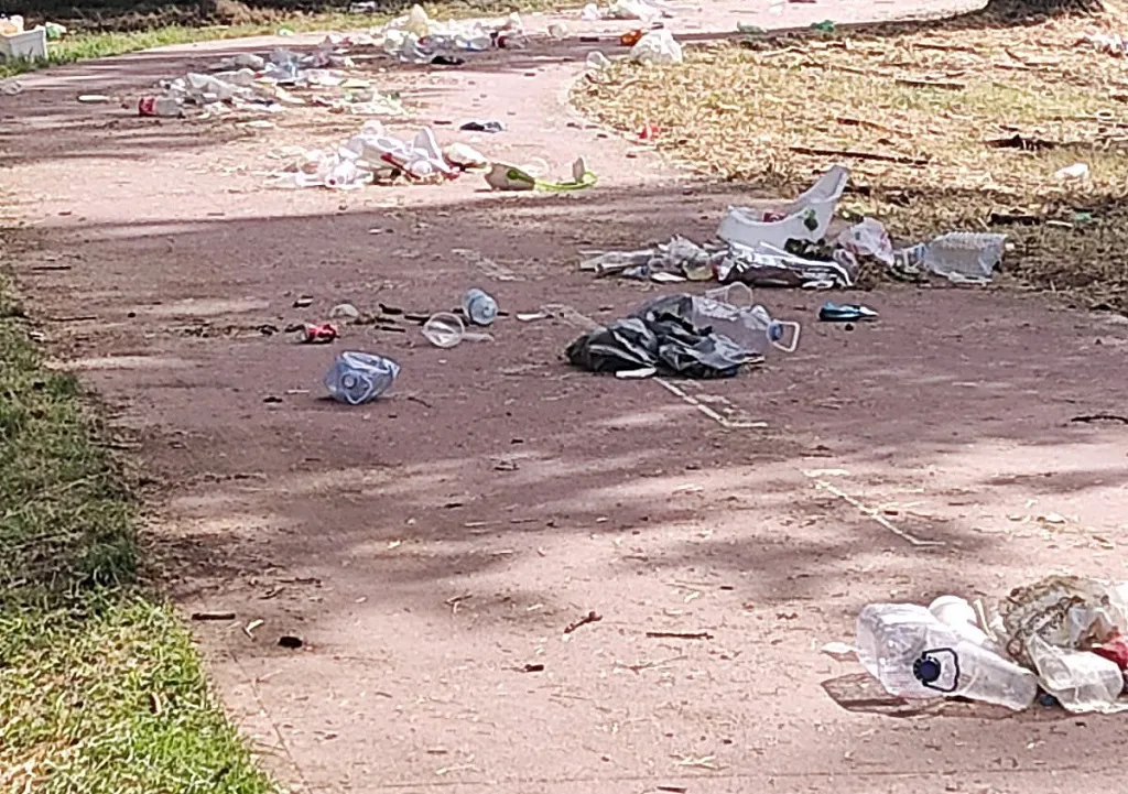 Los servicios de limpieza se afanan para adecentar el paseo de La Quinta