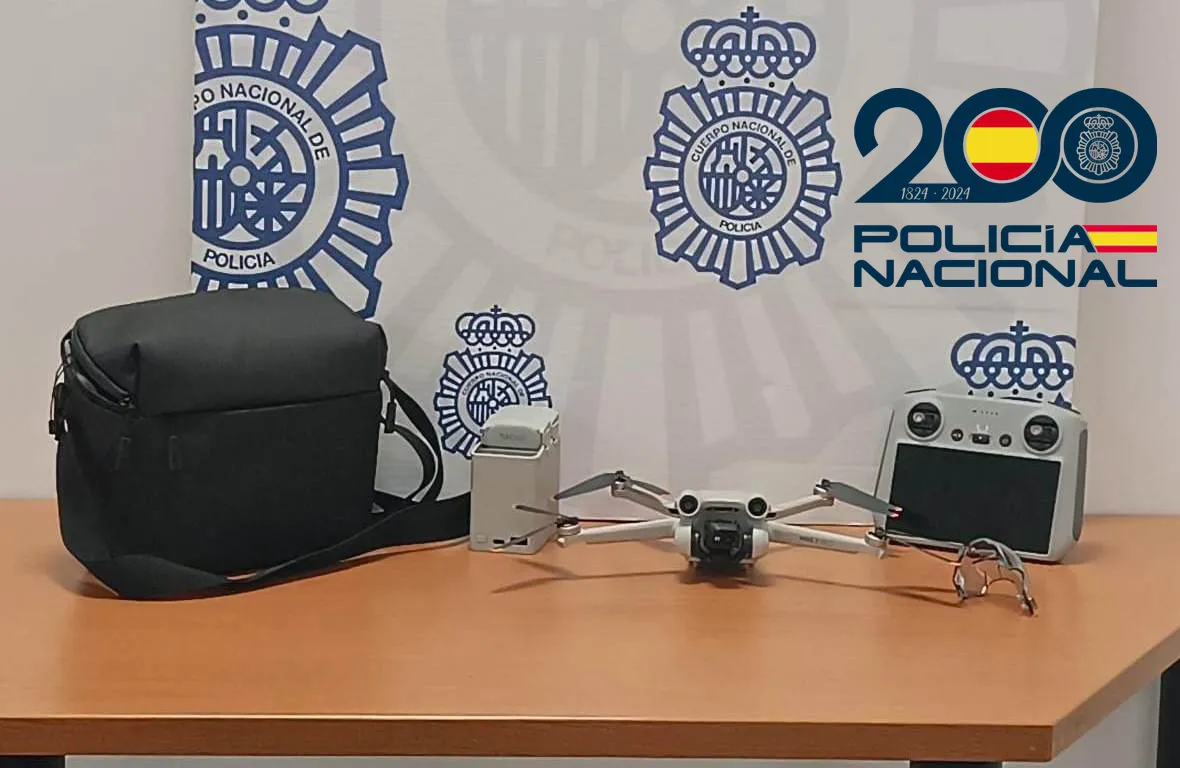 Intervienen un dron que volaba sin licencia junto a la Catedral de Burgos