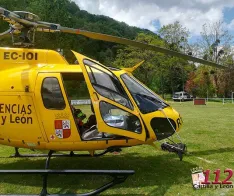 Dos heridos tras el vuelco de un turismo en Santa María del Campo