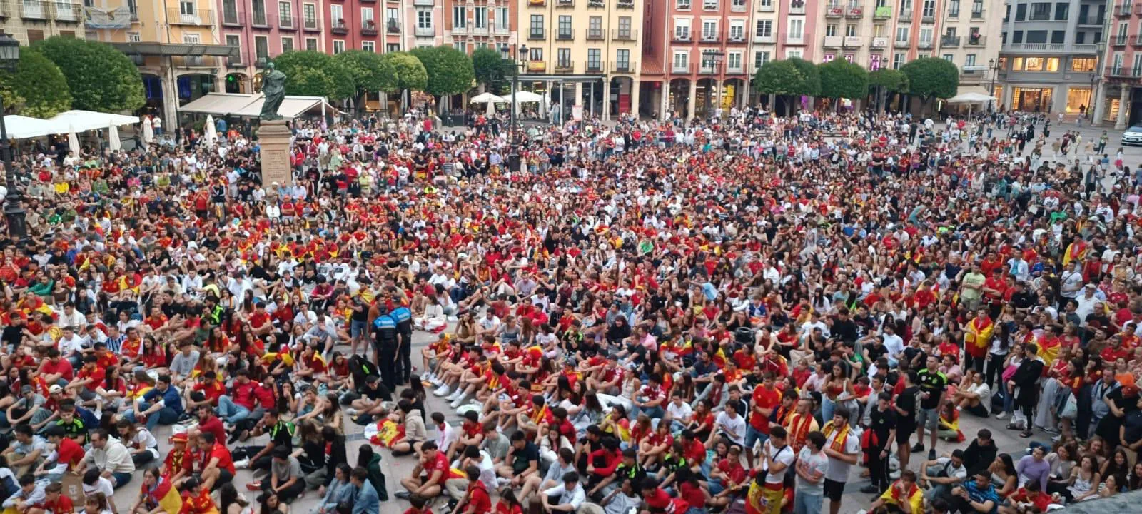 Un contratiempo impide la emisión de la primera parte de la final de la Eurocopa en Burgos