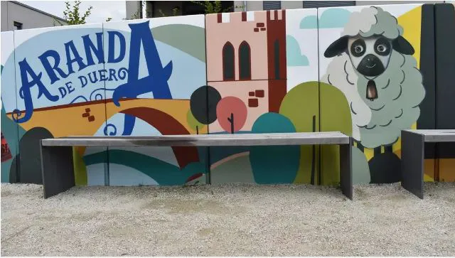 Aranda de Duero Burgos: Un muralista lleva la tradición e historia de Aranda de Duero a Alemania