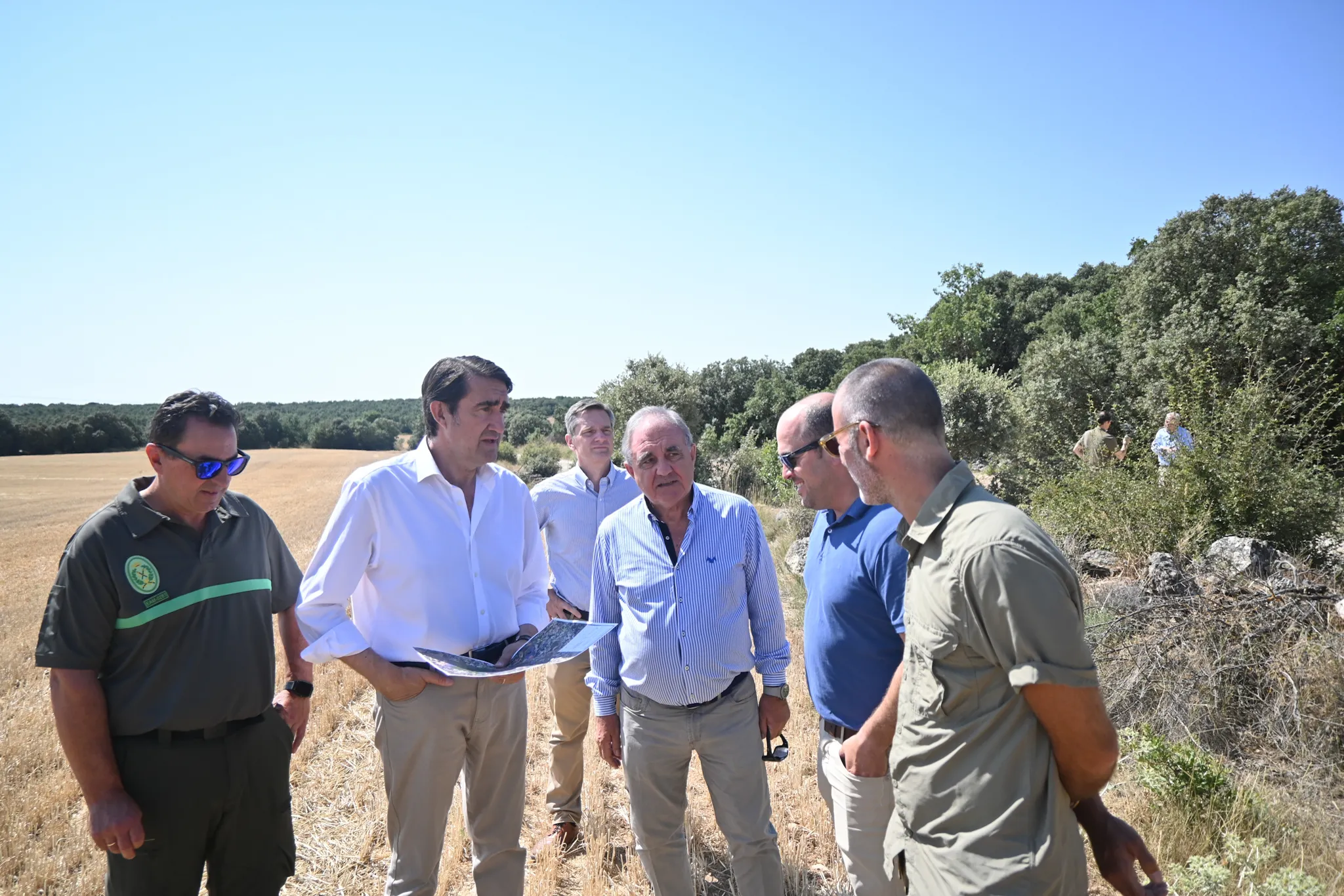 La construcción de la infraestructura rural que dará servicio a las 5.760 hectáreas resultantes de la concentración parcelaria de Gumiel de Izán está próxima a su finalización