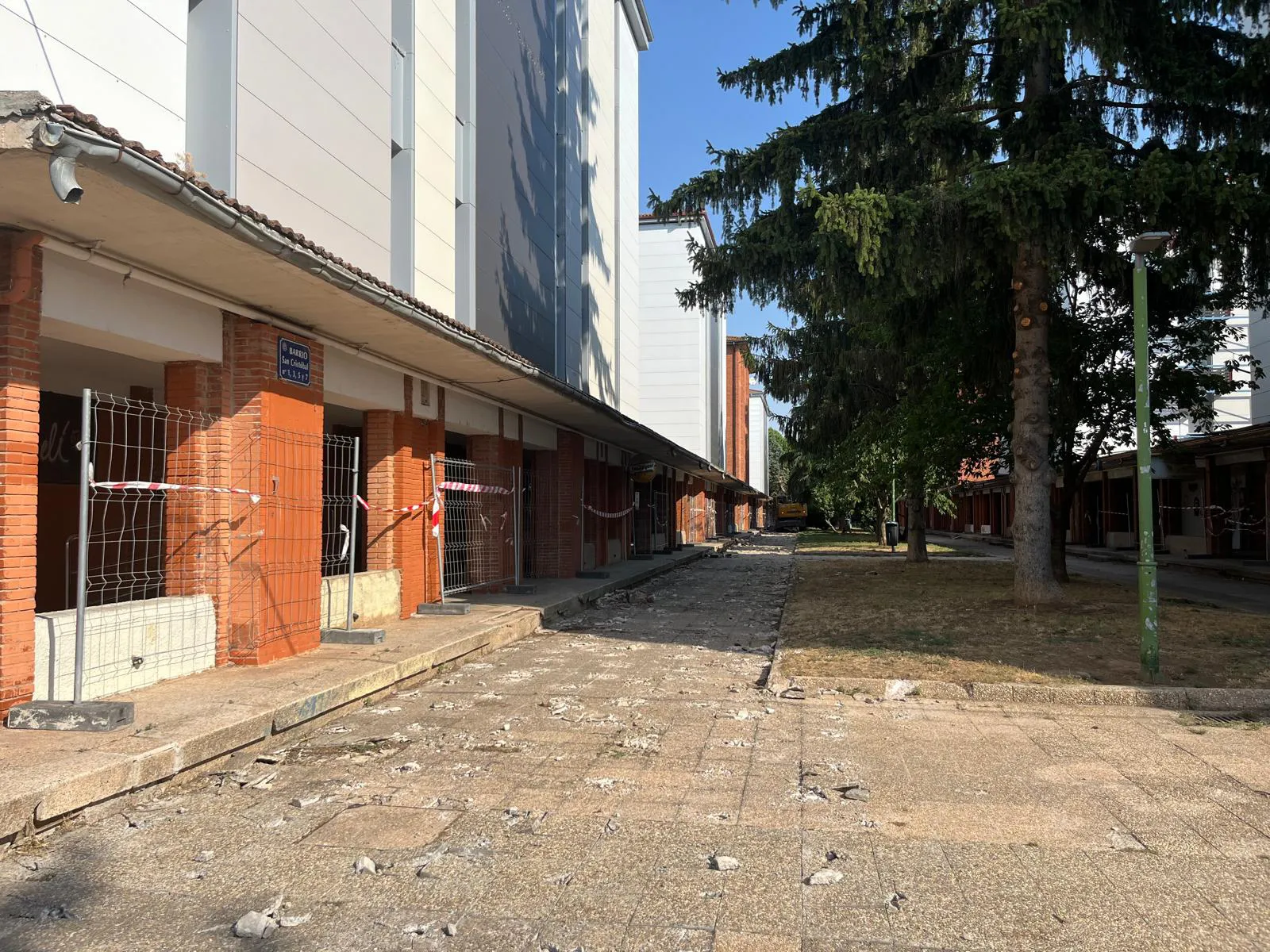 Las obras del barrio de San Cristóbal concluirán en el mes de marzo
