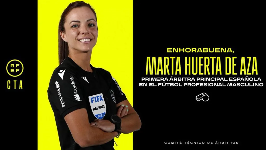 Marta Huerta debutará en Burgos como árbitro principal en el fútbol profesional masculino