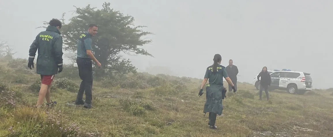 La Guardia Civil rescata a un menor extraviado en Peña Angulo (Burgos)