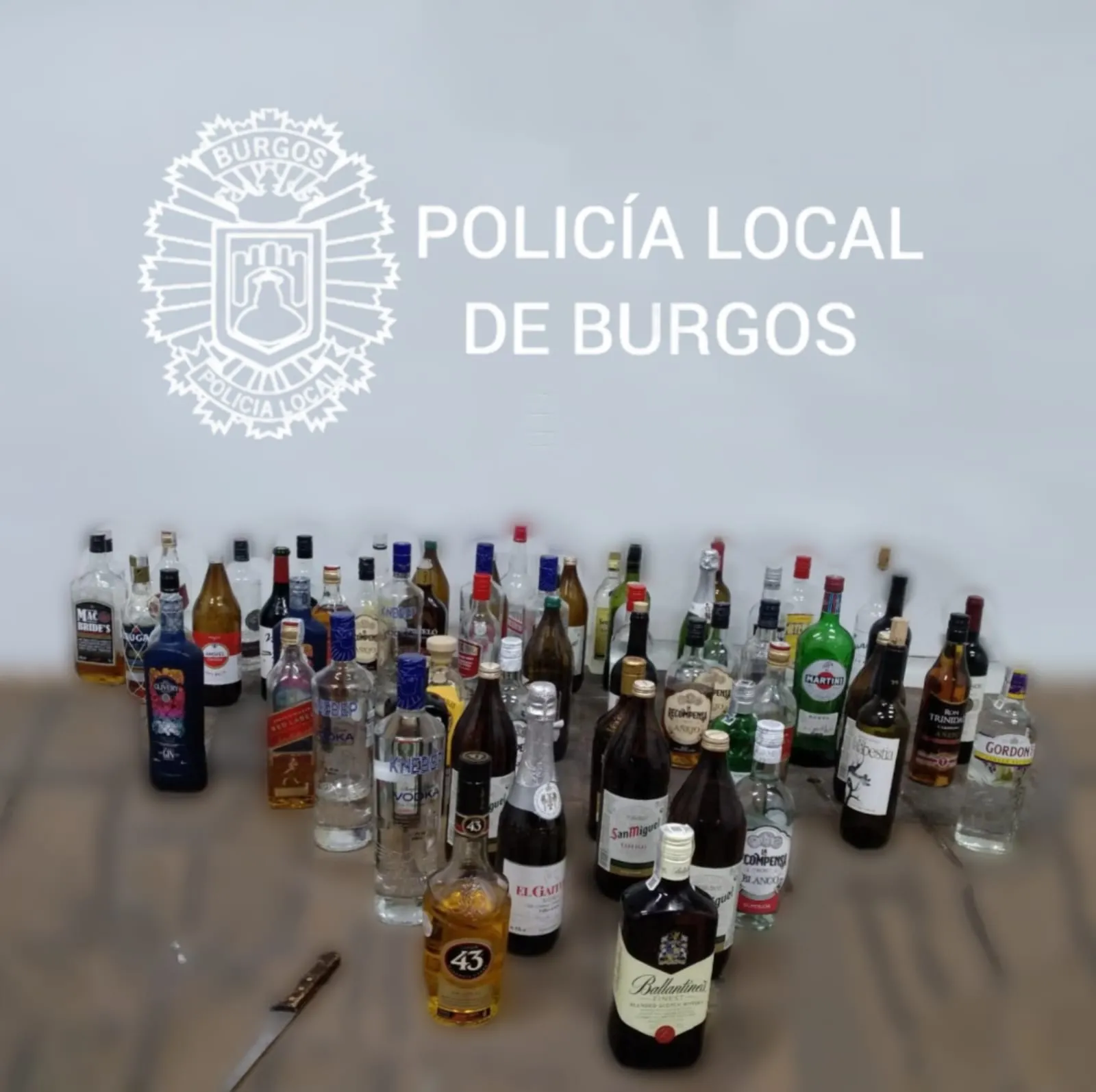 Se incautan de alcohol de alta graduación durante las fiestas en el barrio de Villímar