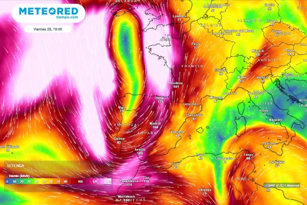 tiempo Burgos: Este viernes un frente de tormentas dejará lluvias fuertes, granizo y rachas de viento intensas en Castilla y León