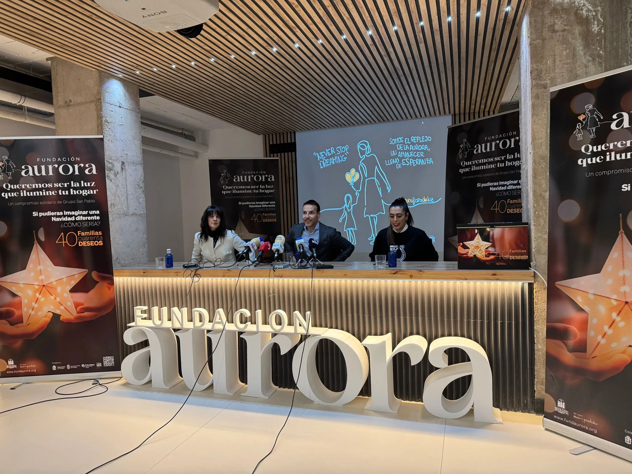 La Fundación Aurora presenta una campaña de Navidad que ayudará económicamente a 40 personas de Burgos y su provincia
