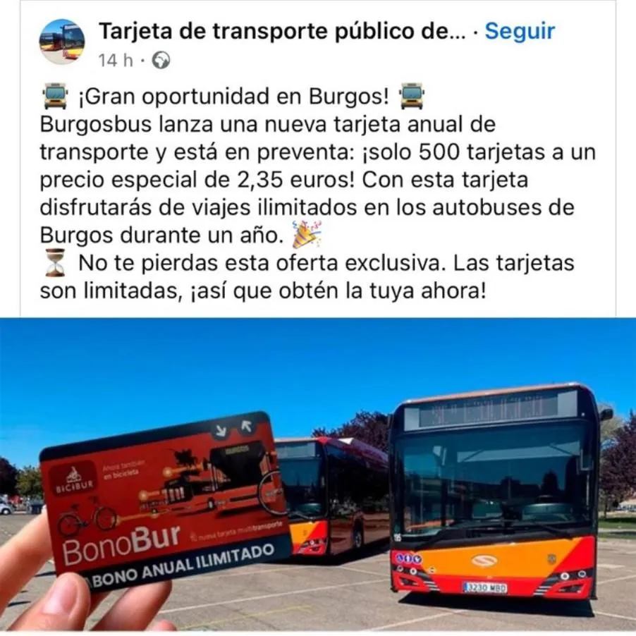 El Ayuntamiento detecta una estafa digital para obtener la tarjeta del transporte urbano