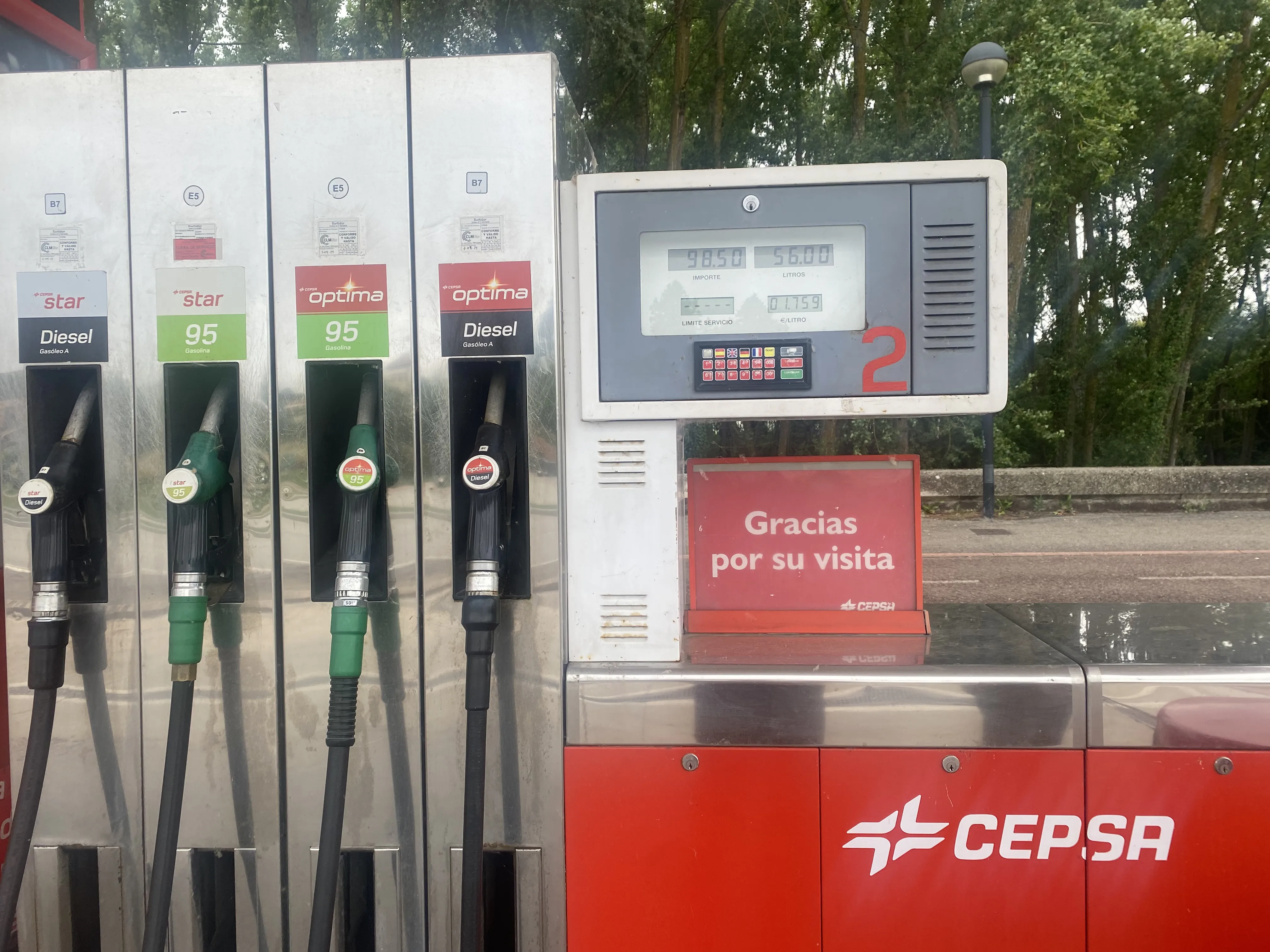 El precio del diésel encadena cinco semanas de subidas y toca un nuevo máximo desde septiembre