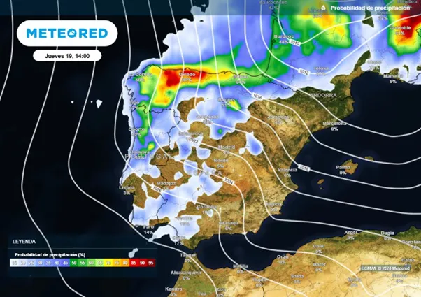 tiempo Burgos: Inminente cambio de tiempo con lluvia y nieve para mitad de semana