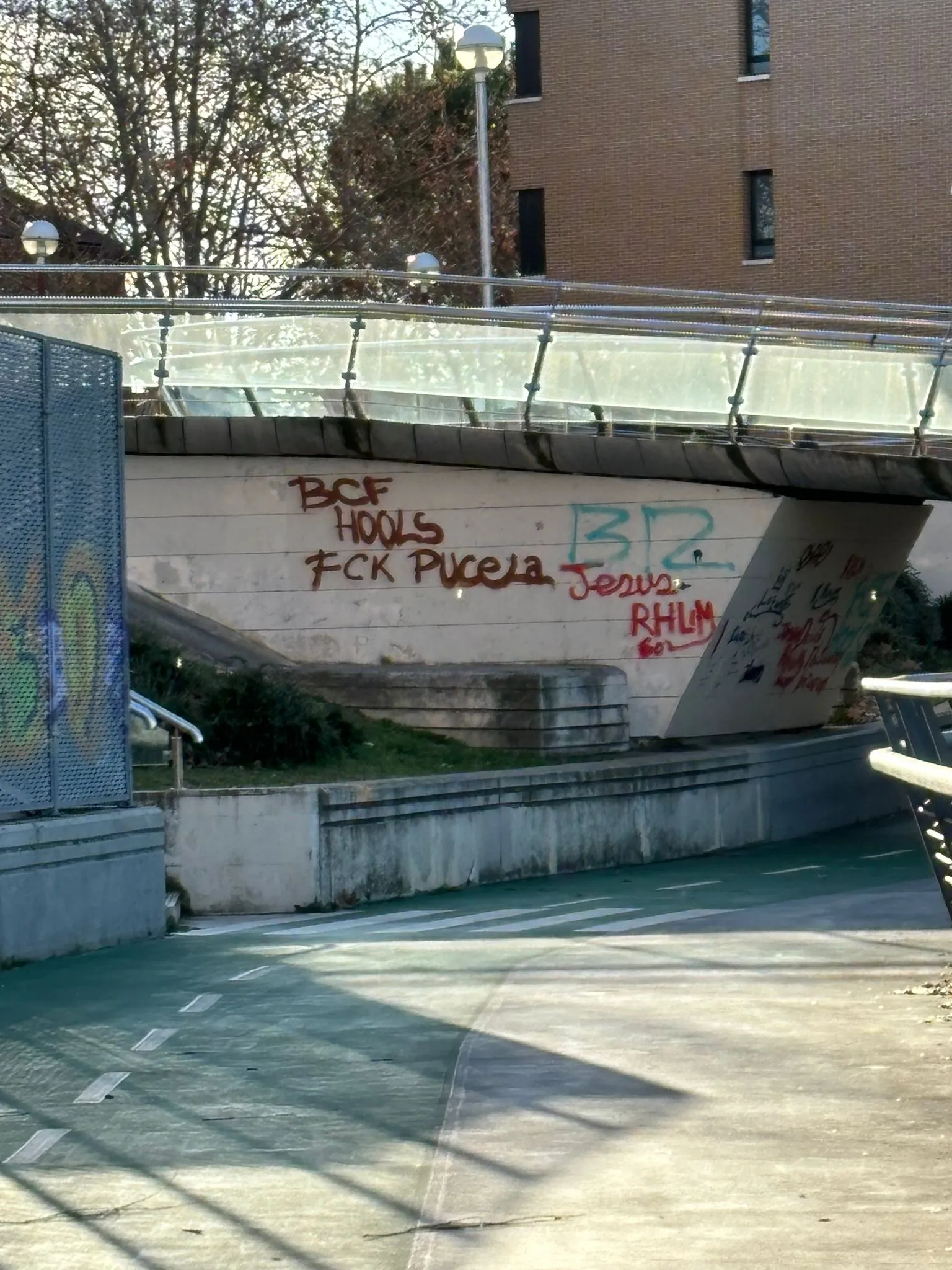 Nuevas pintadas ofensivas en Valladolid de hooligans del Burgos CF
