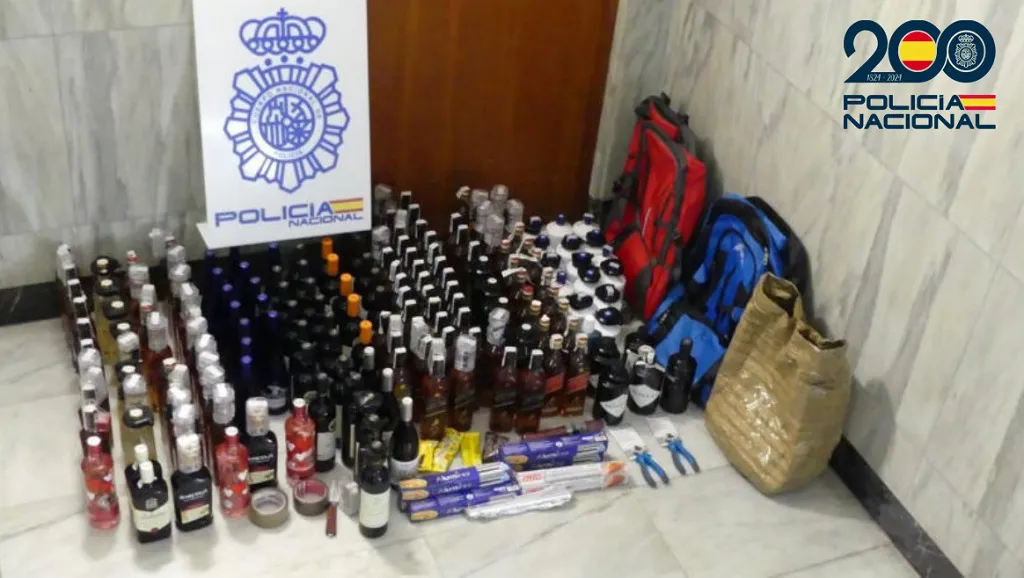 Detenidos por sustraer bebidas alcohólicas en supermercados de Burgos por valor de 1.400 euros