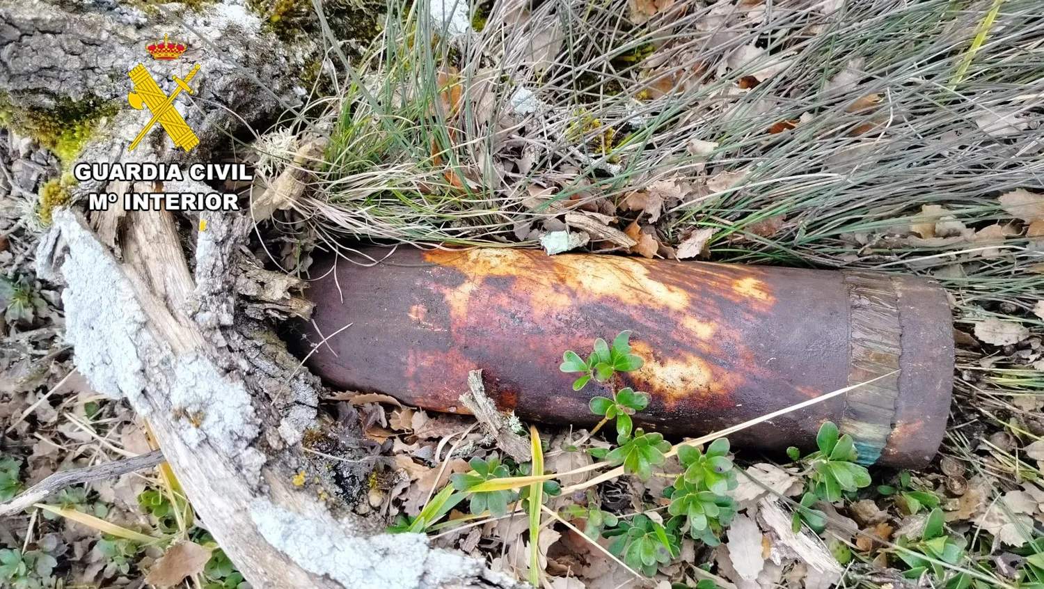 El GEDEX destruye dos proyectiles militares hallados en el campo