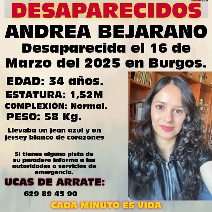 Desaparece en Burgos una mujer de 34 años