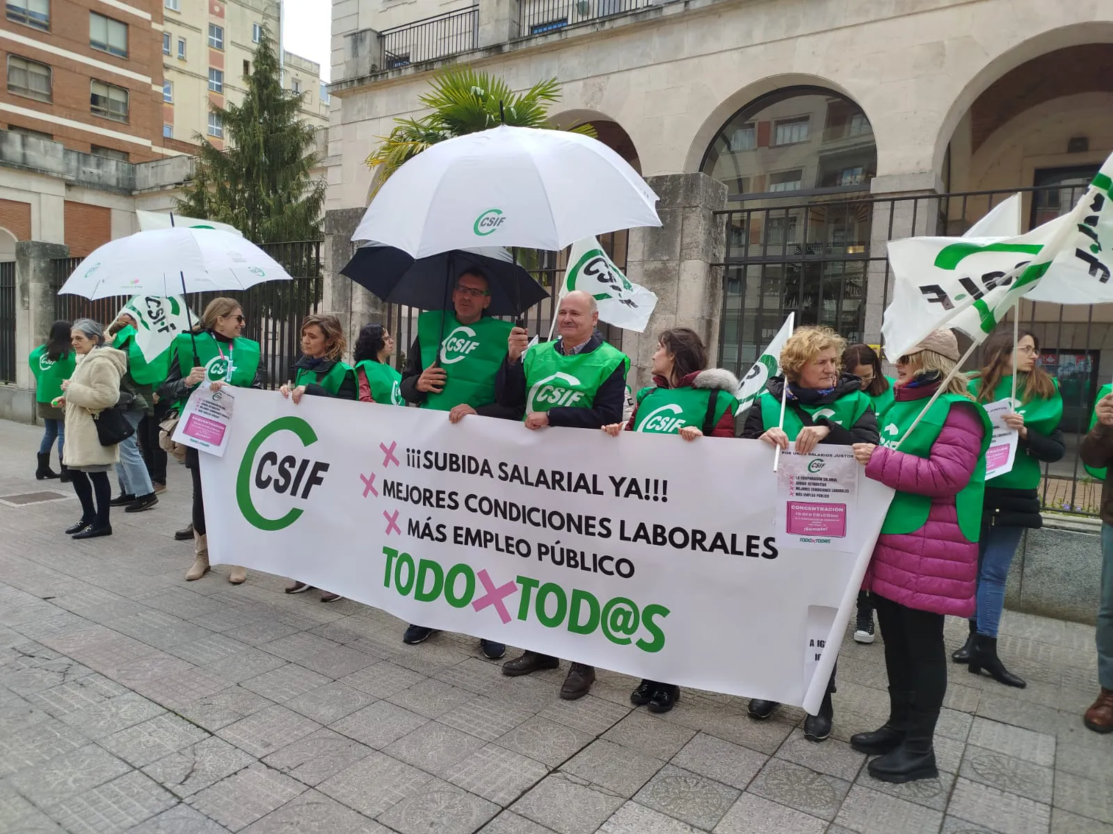 Nueva protesta de CSIF en Burgos ante la falta de respuesta del Gobierno