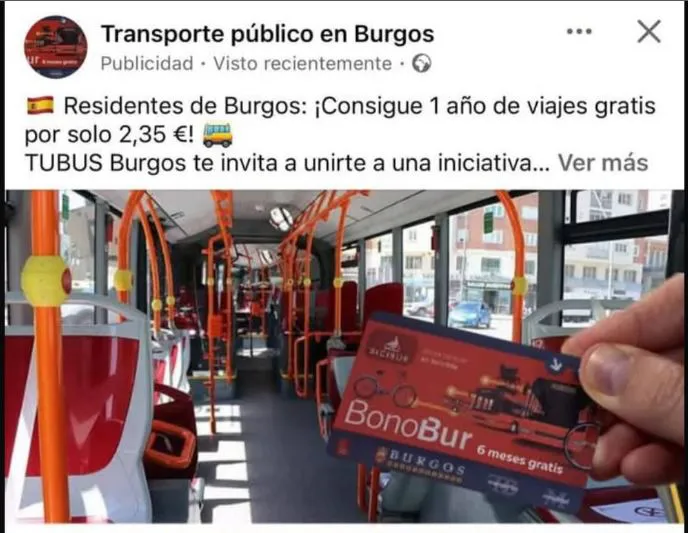 Última hora Burgos: El Ayuntamiento de Burgos alerta de una estafa relacionada con las tarjetas de autobús